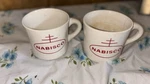 Vintage Fire King Oven Ware Nabisco Milk Glass Mug Set 1982 One Ton Club Big. Fixed Price $29.70.