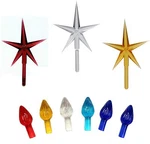 Ornaments For Ceramic Christmas Trees, Medium Twist-multi COLOR-100 Pc & 3 Stars. Fixed Price $10.99.