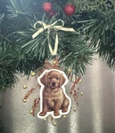 Handmade Lab/golden Retriever Puppy Christmas Ornament Dog Lover Decor Gift. Fixed Price $7.50.