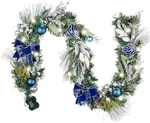 6 Feet Pre-lit Christmas Garland With Lights For Mantle, Lighted Battery Operate. Fixed Price $94.99.