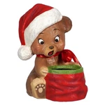 Bethany Lowe Christmas Surprise Bear Paper Mache TJ1314. Fixed Price $60.00.