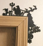 Christmas Door Trim Holiday Decoration 3-D Plastic 9" 8" Seasonal Wall. Fixed Price $14.99.