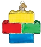Old World Christmas (44127) Building Blocks Ornament. Fixed Price $16.99.