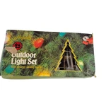 Vintage Hofert 25 C9 Bulbs String Set Christmas Outdoor Red. Fixed Price $21.38.