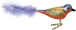 Painted Bunting Glass Blown Ornament For Christmas Tree, Handcrafted Holiday Dec. Fixed Price $24.99.