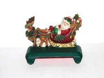 Midwest Cannon Falls Santa Sleigh Double Christmas Stocking Holder Cast Iron. Fixed Price $34.99.