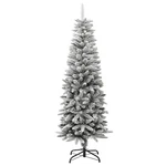 Slim Artificial Christmas Tree With Flocked Snow - Sizes From 4FT To 7FT Vidaxl. Fixed Price $56.99.
