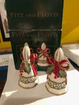 Fitz & Floyd Christmas Bells Salt /peppers Shaker Set 2004 W/box. Fixed Price $12.99.