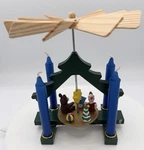 Vintage Kurt Adler Christmas Pyramid Candle Carousel Wood Santa Bear Holiday. Fixed Price $34.99.