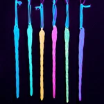 Kurt Adler Luminosity Glass Glow The Dark Glittered Icicle Ornament Set. Fixed Price $24.00.