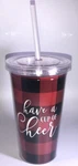 Have Cup Of Cheer-holiday Christmas 16OZ Tumbler & STRAW-NEW-SHIP24H. Fixed Price $14.88.