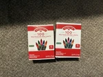 New 100PK Holiday Time Mini Multicolor Christmas Lights X2.OPEN Box, Unused. 2PK. Fixed Price $24.99.