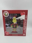 Gemmy Christmas Airblown Santa Grinch Dr. Seuss Inflatable 4' Used Working. Fixed Price $29.99.