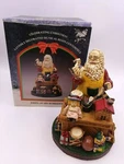 Creative Ceramics Ltd 033-2 Santa's Workshop Music Box Christmas Centerpiece Vtg. Fixed Price $15.00.