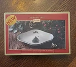 Spode Christmas Tree Green Trim Diamond Shaped Dish 22.3CM, 8.8" Macy's (B3-I3). Fixed Price $22.99.