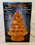 Mr. Christmas Halloween Ceramic 12 Orange Tree With Purple & Lights New. Fixed Price $39.99.