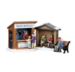 Lemax Skate Rentals Set Of 3-HOLIDAY Village Winter Carnival -pond Accent. Fixed Price $29.75.