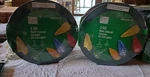 2 150-LIGHT Multi-colored C6 Christmas String Lights 49.6 Ft. Sealed. Fixed Price $55.00.