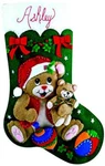 Design Works Playful Bears Felt Stocking Kit New. Fixed Price $22.50.