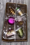 Mini Glass Christmas Ornaments Set 6 Pc Coffee & Pastries New Target Bullseye. Fixed Price $8.99.