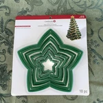 10 Piece Star Stacking Christmas Tree Set - Celebrate It Cookie Cutter New. Fixed Price $12.00.