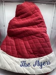 Pottery Barn Velvet Tree Skirt Christmas Quilted Monogram The Myers 60 Inches. Fixed Price $72.78.