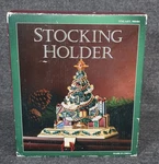 New Costco Jeweled Enamel Gold Metal Stocking Holder Hanger Christmas Tree. Fixed Price $69.99.