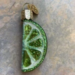 Old World Christmas Slice Of Lime Fruit Glass Ornament 28107 Decoration. Fixed Price $13.99.
