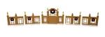 Nwob 2004 Lemax Village Collection Craftsman Fence Set Of 5 #44180 Swinging Door. Fixed Price $14.99.