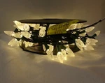 Home Accents Holiday 150 Led C6 Bulb Lights Warm White 49'8" Total Length. Fixed Price $17.99.
