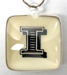 Pottery Barn Letter Christmas Ornament Blown Glass 3D Alphabet Black Square. Fixed Price $18.99.
