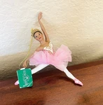 Kurt Adler 7" Resin Hand Painted Sugar Plum Ballerina Christmas Ornament New Nwt. Fixed Price $24.90.