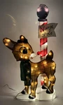 Productworks 32" Rudolph Red-nosed Reindeer Pre-lit Yard Decor Working. Fixed Price $64.99.