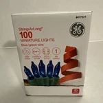 Ge String-a-long 100-COUNT 20.6-FT Blue Incandescent Christmas Lights New. Fixed Price $9.99.