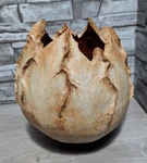 Heavy 9.5LB 9.5" Art Pottery Hatched Dragon Dinosaur Egg Sculpture Prop Statue. Fixed Price $199.95.