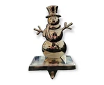 December Home Silver Snowman Stocking Holder - Christmas. Fixed Price $24.99.