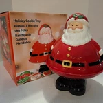 Holiday Cookie Tray Hand Painted 13" Santa 2 Piece & Costco Christmas. Fixed Price $40.00.