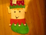 New 17" Holiday Christmas Stocking Crown. Fixed Price $15.95.
