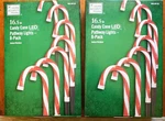 Lot Of 2 New Home Accents Holiday 16.5 In Candy Cane Led Pathway Lights - 8 Pack. Fixed Price $33.99.