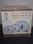 Vintage Merry Brite Christmas Porcelain Dinnerware Set Service For Four. Fixed Price $45.00.