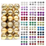 Walsport Christmas Balls Ornaments For Xmas Tree, 36CT Plastic Shatterproof B.... Fixed Price $20.92.