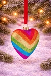 Holiday Lane Love Rainbow Heart Ornament Pride Christmas Tree Decor Gift. Fixed Price $17.99.