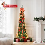 Christmas Tree 6 Ft Pop Up Full Pre-lit With Lights For Xmas Holiday Decorations. Fixed Price $58.49.