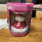 Barbie Holiday Ornament 2003 Red Dress/faux Fur With Box Christmas Cute. Fixed Price $8.00.