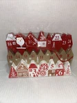 Wooden Advent Calendar Ashland Tabletop Santa Christmas Countdown Peppermint. Fixed Price $19.99.