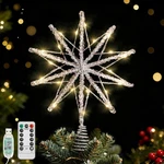 Lewondr Christmas Topper Star, 13.8 Inch 10-POINTED With Gl.... Fixed Price $30.46.