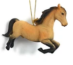 Kurt Adler 5.25 Inch Tan And Black Horse Christmas Ornament. Fixed Price $14.95.