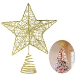 Unomor 10 Inch Christmas Star Tree Toppers Gold Glittered Metal Hallow. Fixed Price $24.38.