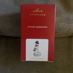 Hallmark Keepsake Ornament Stylin' Saxophone 2021 Magic Sound Brand New Box. Fixed Price $10.00.