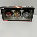 Star Wars The Force Awakens Christmas Tree Ornaments Hallmark Disney 3 Pack Nib. Fixed Price $9.67.